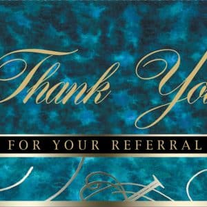 Custom Blue Marble Referral Everyday Note Card (3 1/2"x5")