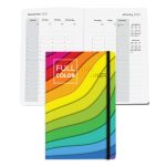 Custom Boardroom Faux Leather Perfect Bound Weekly Planner Journal Book