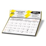 Custom Charter 4-Color Desk Calendar