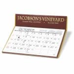 Custom Charter Hotstamped Desk Calendar - 2