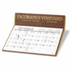 Custom Charter Hotstamped Desk Calendar - 6