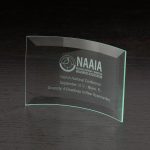 Custom Chronicle X-Small Jade Glass Award - 2