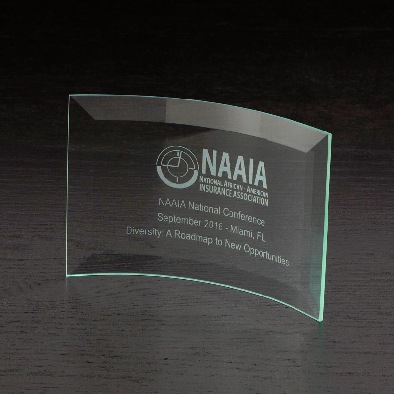 Custom Chronicle X-Small Jade Glass Award