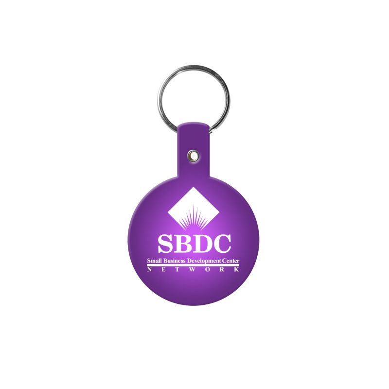 Custom Circle Flexible Key Tag - 8