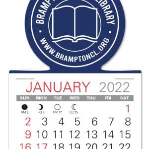 Custom Circle Shape Value Stick Adhesive Calendar