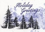 Custom Classic-Forest Illustration Holiday Greeting Card