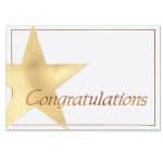 Custom Congratulations Business Note Card (3 1/2"x5")