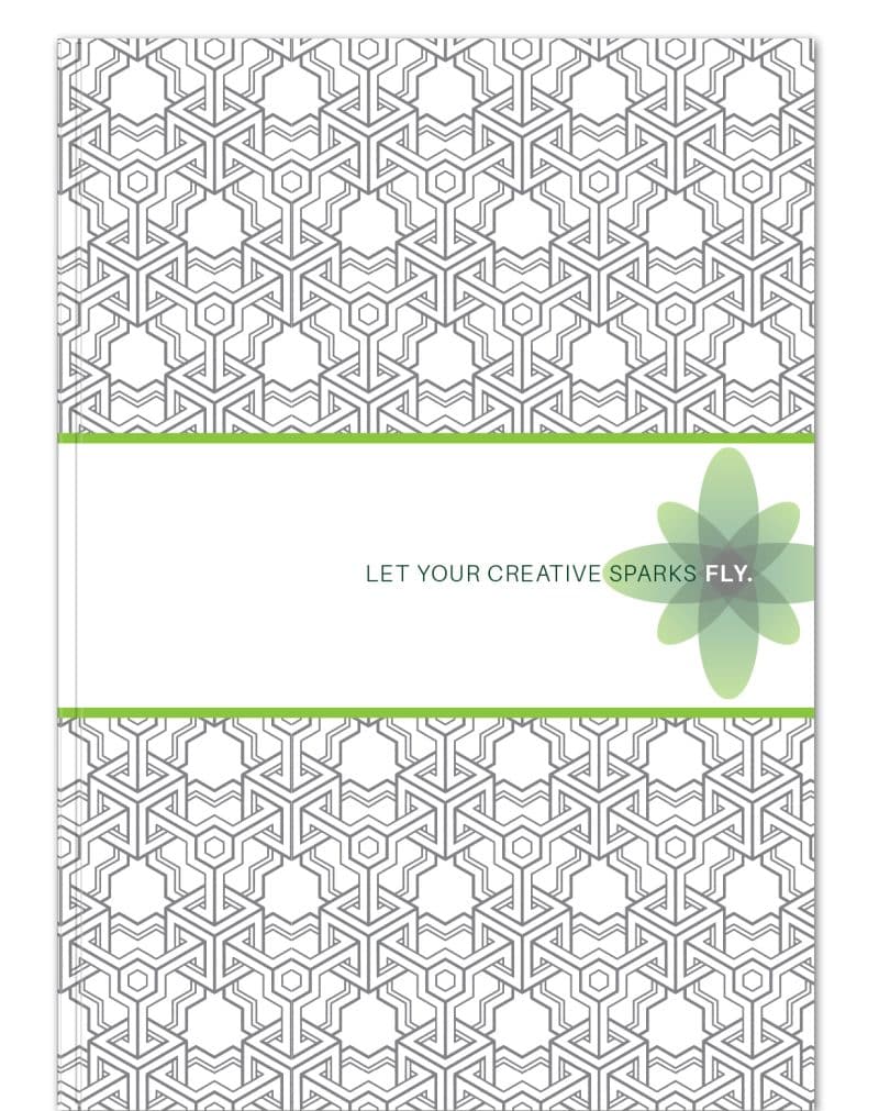 Custom CreativeSpark™ Notebook (7"x10") - 2