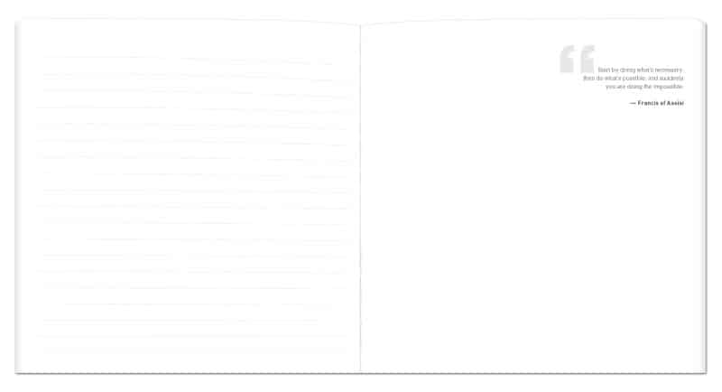 Custom CreativeSpark™ Square Journal (8"x8") - 3