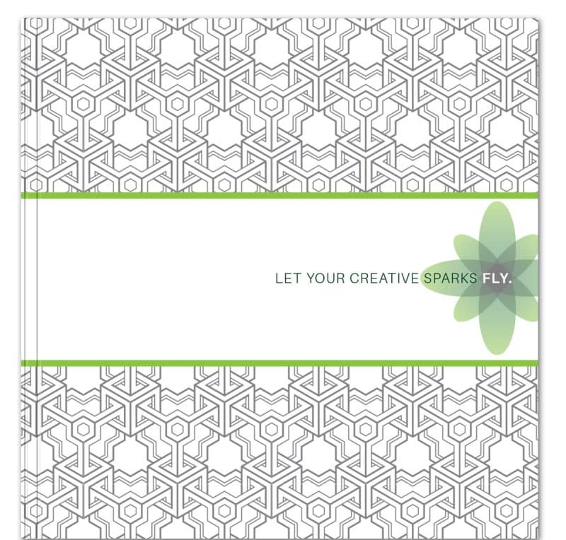 Custom CreativeSpark™ Square Journal (8"x8")