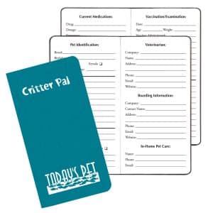 Custom Critter Pal-Pet Information Journal/ Shimmer Covers