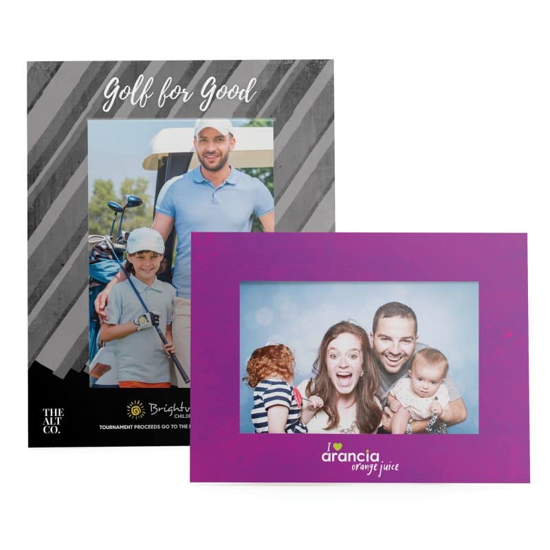 Custom Custom Printed Dual Easel Photo Frame- 4"x6"