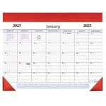 Custom Desk Pad Calendar w/ Leatherette Header - 1