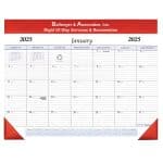 Custom Desk Pad Calendar w/ Leatherette Header