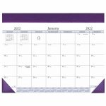 Custom Desk Pad Calendar w/ Leatherette Header - 5