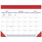 Custom Desk Pad Calendar w/ Leatherette Header - 6