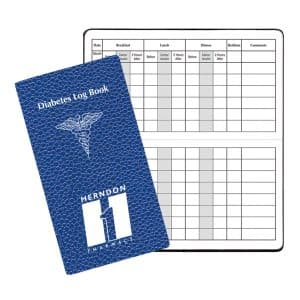 Custom Diabetes Log Book w/ Cobblestone Cover