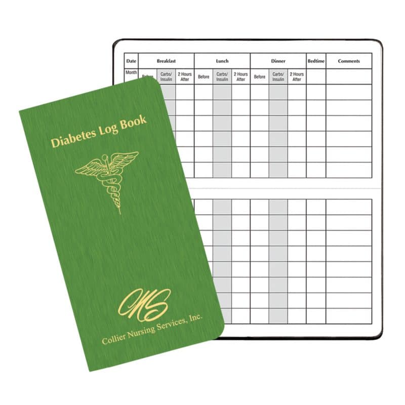 Custom Diabetes Log Book w/ Shimmer Cover