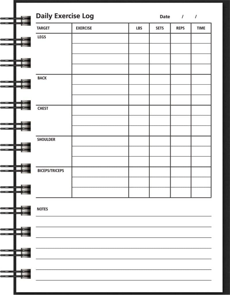 Custom Exercise Health Journals (5"x7") - 2