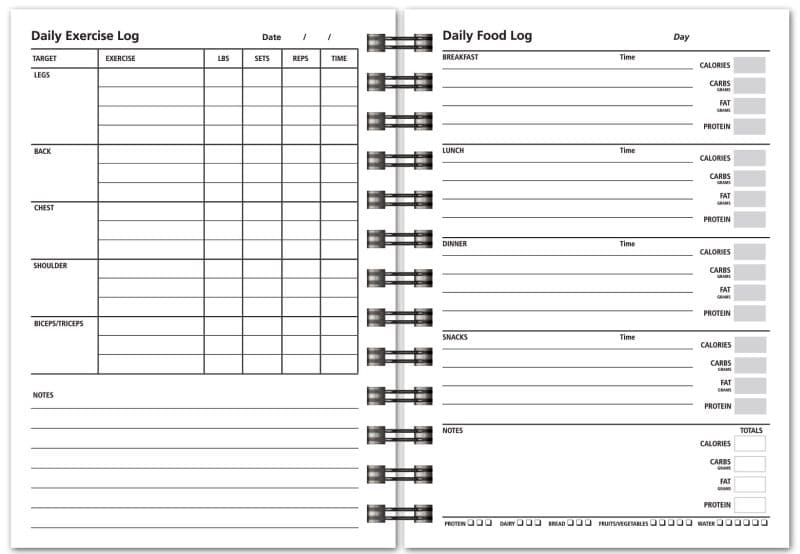 Custom Exercise/Nutrition Health Journals (5"x7") - 1