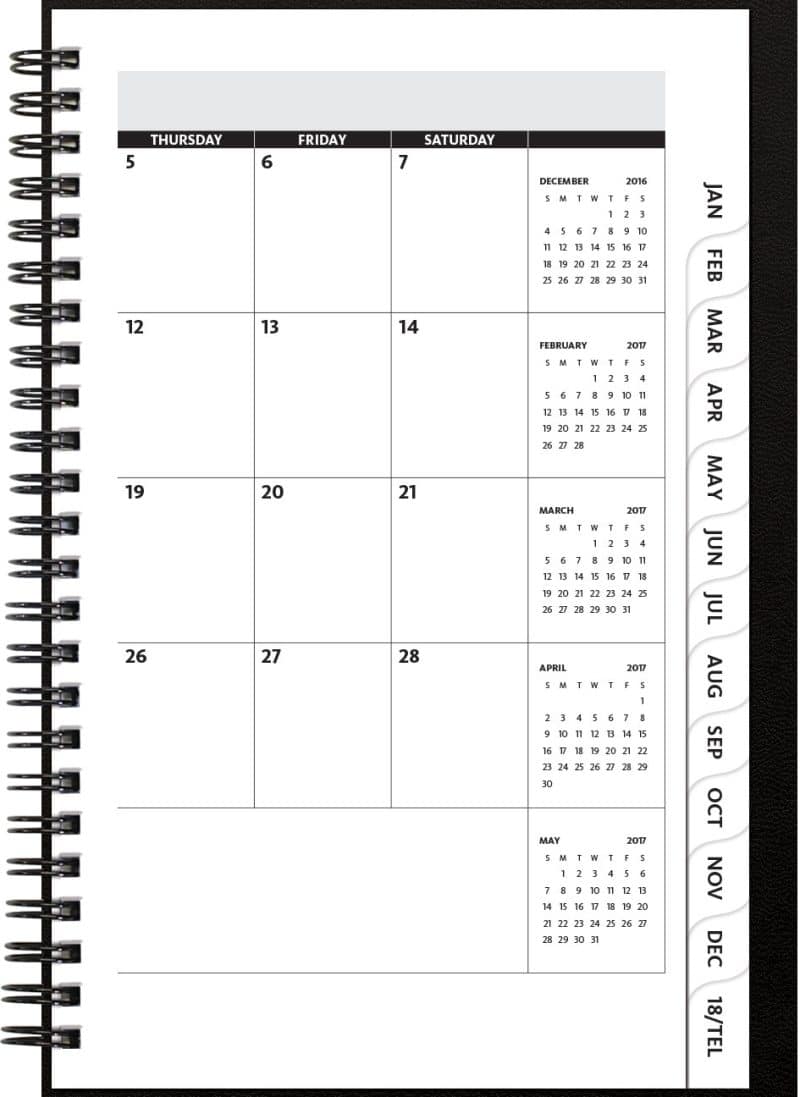 Custom FlexPlanner™ Medium Value Leatherette Organizer (5.5"x8.5") - 1