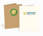 Custom Foil Stamped Pocket Folders - Classic Papers - 2 Color Imprint