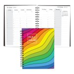 Custom Full Color Spiral Weekly Planner notebook 5" x 7" - 4