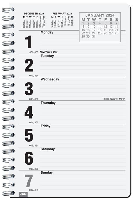 Custom Full Color Weekly Planner w/Pen Safe Back Cover & Pen - 4