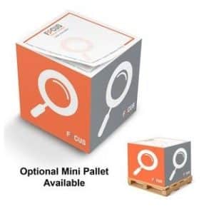 Custom Full Size Non-Adhesive Note Cube® Notepad (3 3/8"x3 3/8"x3 3/8")