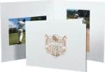 Custom Golf Ball Texture Folder with Double Opening