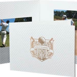 Custom Golf Ball Texture Folder with Single Horizontal Opening