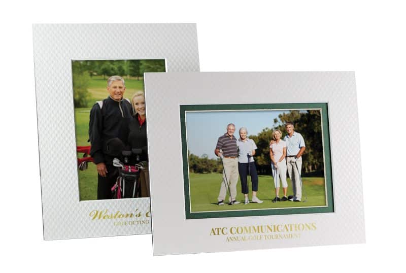 Custom Golf Ball Texture Photo Frame - Double Mat