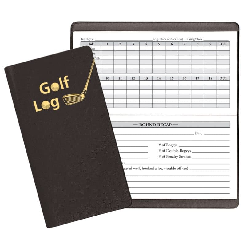 Custom Golf Log w/ Continental Cover - 1