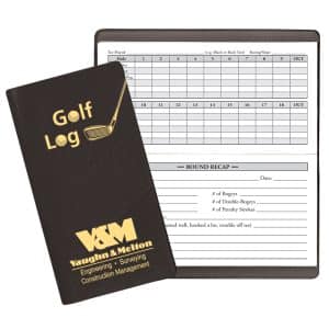 Custom Golf Log w/ Continental Cover