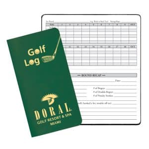 Custom Golf Log w/ Leatherette Cover