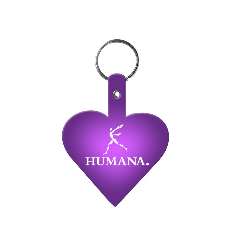 Custom Heart Flexible Key Tag - 7