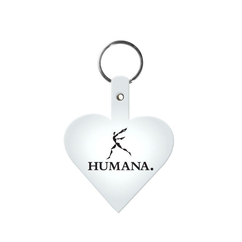 Custom Heart Flexible Key Tag - 8