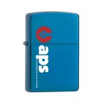 Custom High Polish Blue Zippo® Windproof Lighter