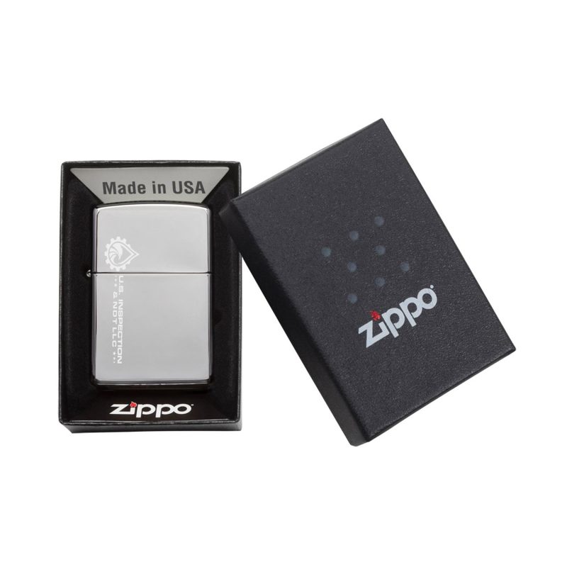 Custom High Polish Chrome Zippo® Windproof Lighter - 2