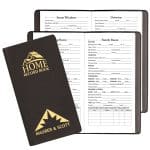 Custom Home Record Book w/ Continental Cover