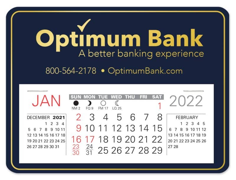 Custom Horizon Easy Stick Calendar