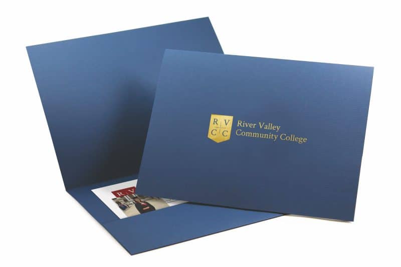 Custom Horizontal Pocket Folders - Std. Size