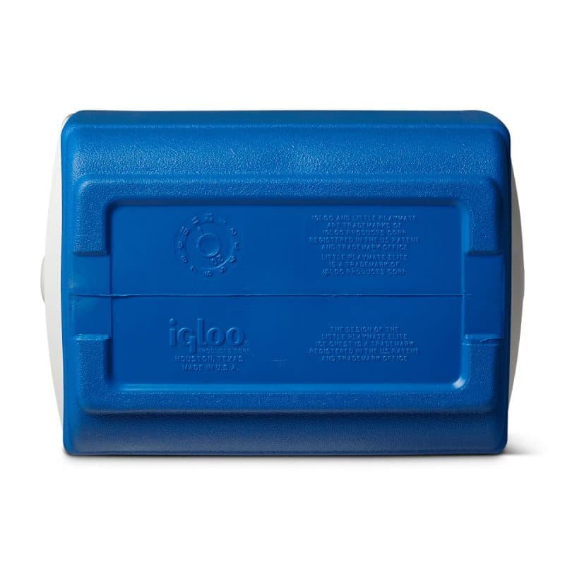Custom Igloo® Playmate Pal™ 7 Qt Cooler - White-Majestic Blue - 7