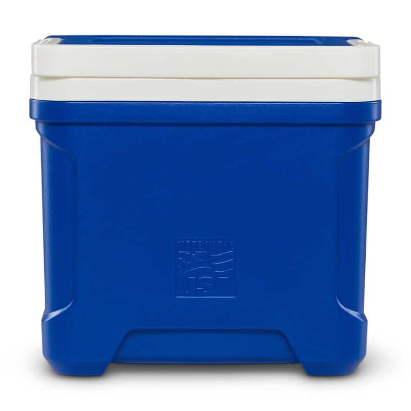Custom Igloo® Profile II 16 Qt Cooler - White-Majestic Blue - 8