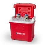 Custom Igloo® Profile II 16 Qt Cooler - White-Red Star - 5