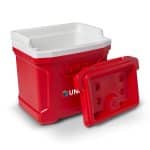 Custom Igloo® Profile II 16 Qt Cooler - White-Red Star - 6