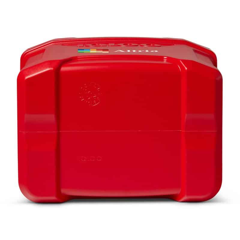 Custom Igloo® Profile II 16 Qt Cooler - White-Red Star - 7