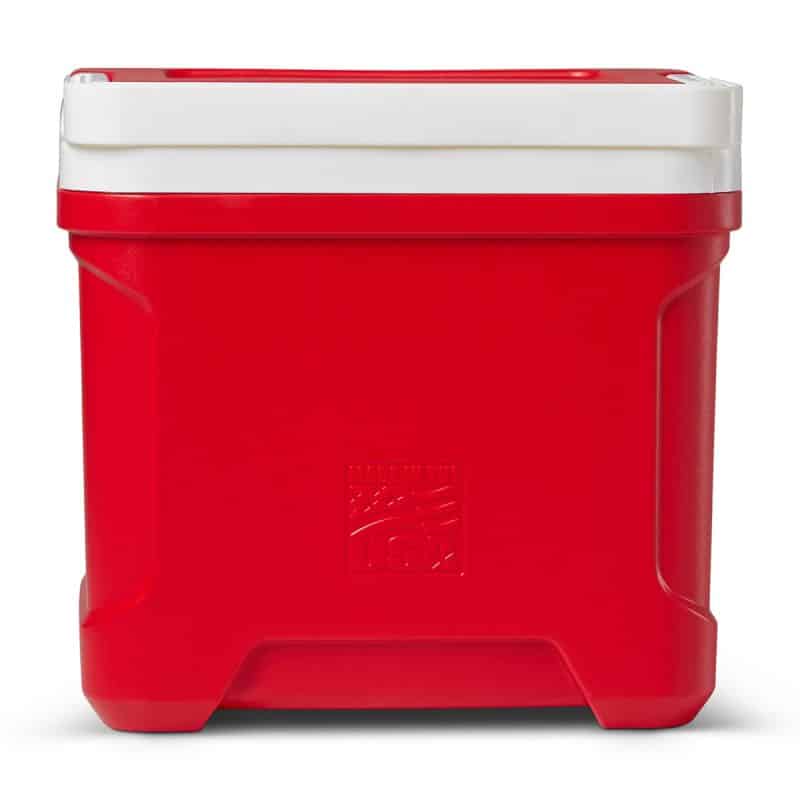 Custom Igloo® Profile II 16 Qt Cooler - White-Red Star - 8