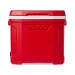 Custom Igloo® Profile II 28 Qt Roller Cooler - White-Red Star - 1