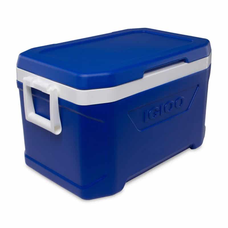 Custom Igloo® Profile II 50 Qt Cooler - White-Majestic Blue - 9